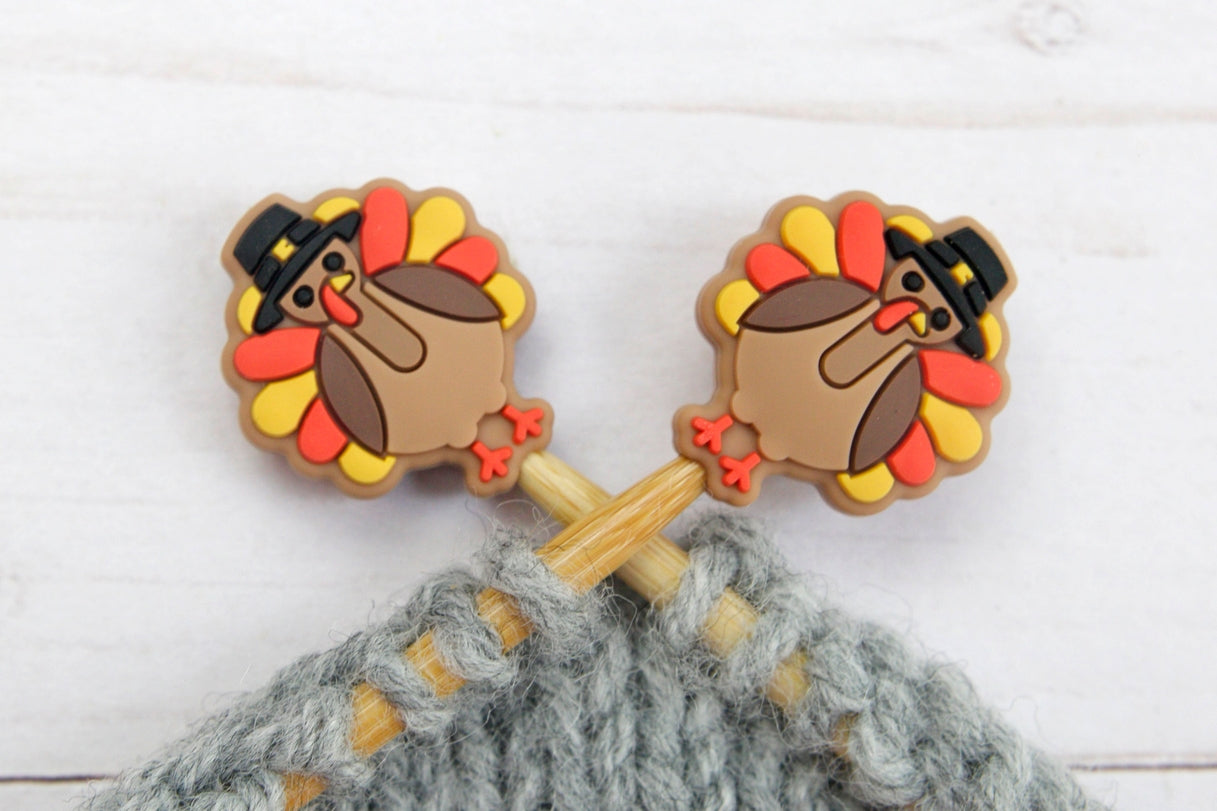 Stitch stoppers - Fox & Pine - set of 2 knitting needle stoppers - Turkey