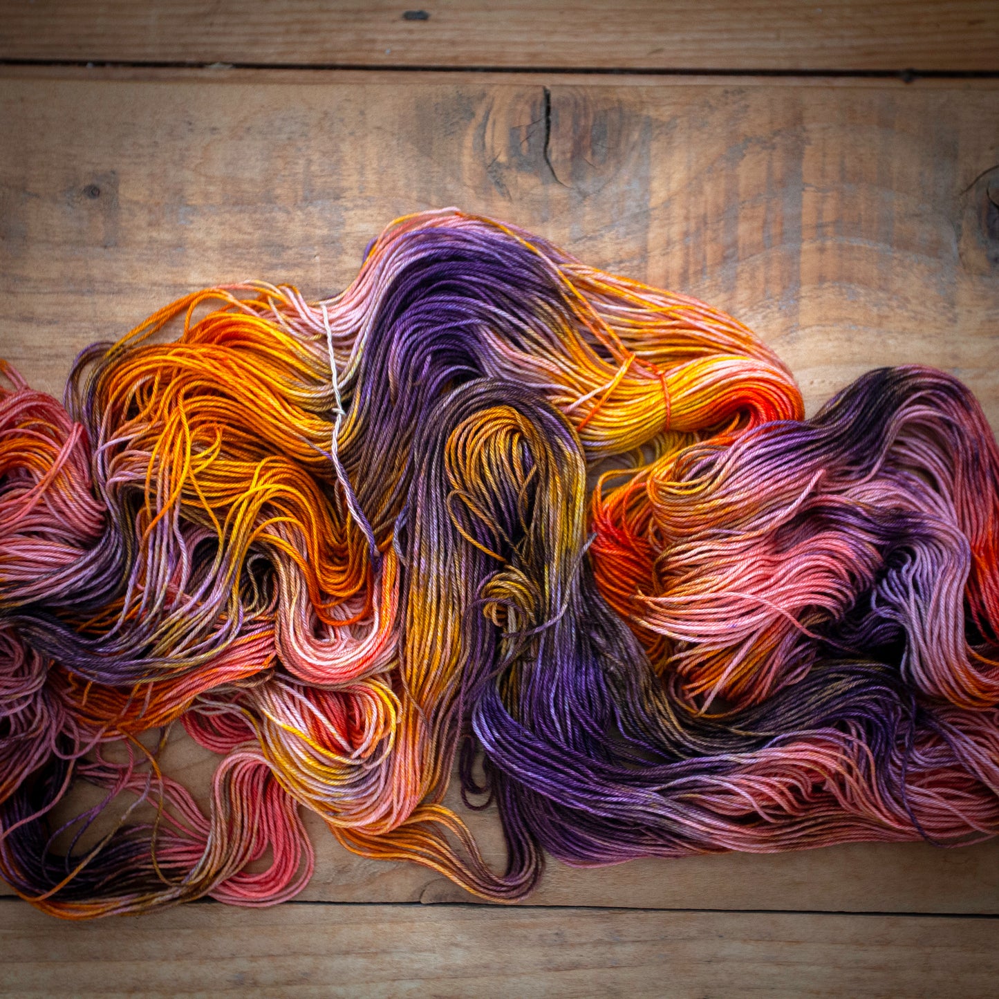 "Coral Reef" - hand dyed yarn