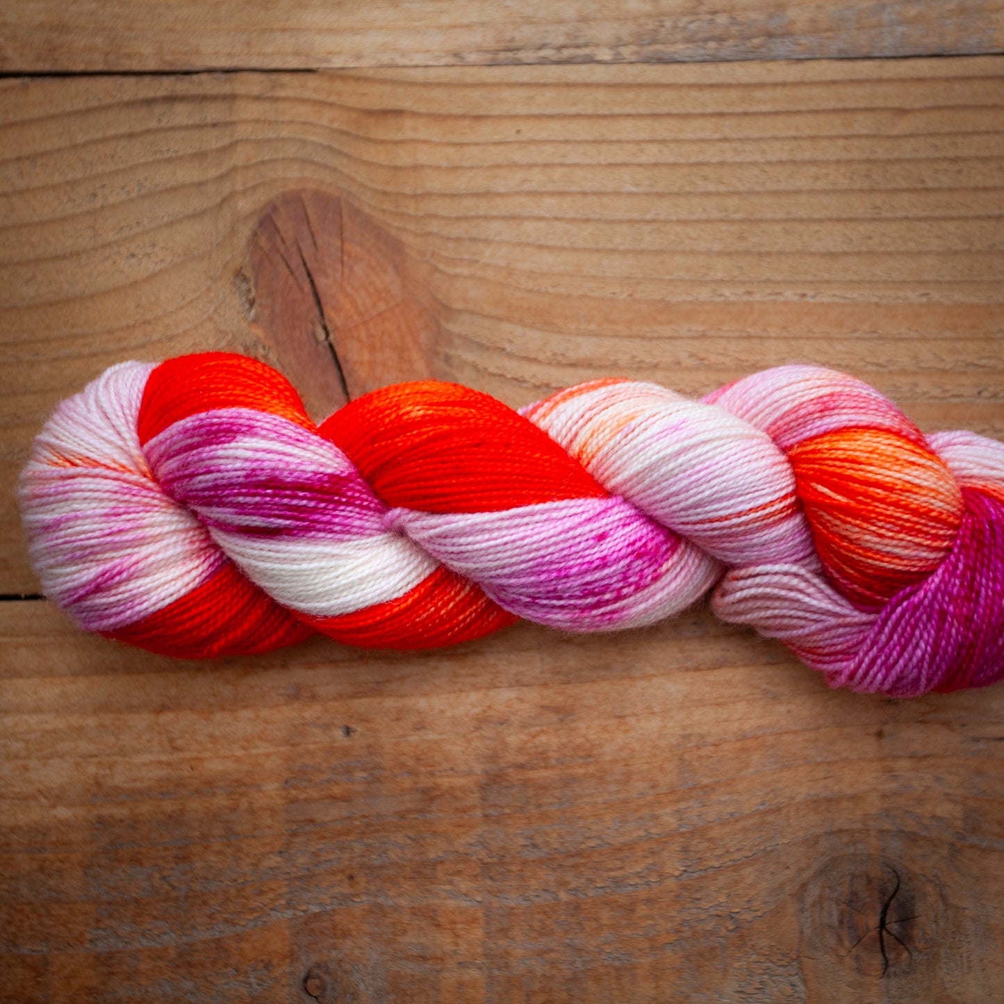 Superwash Bluefaced Leicester (BFL)/Nylon High Twist 4ply hand dyed yarn - sock weight - Ready to Ship