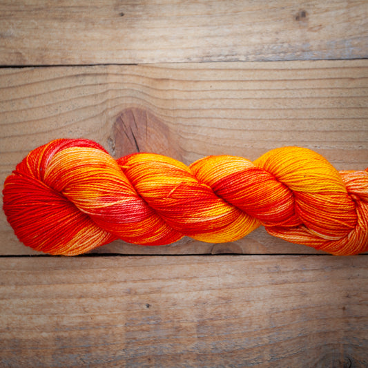 Superwash Bluefaced Leicester (BFL)/Nylon High Twist 4ply hand dyed yarn - sock weight - Ready to Ship