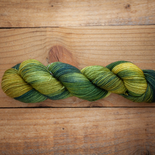 Superwash Bluefaced Leicester (BFL)/Nylon High Twist 4ply hand dyed yarn - sock weight - Ready to Ship