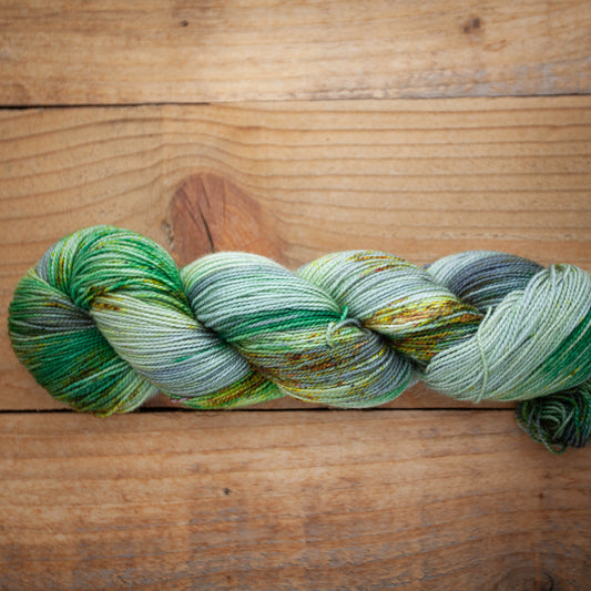 Superwash Bluefaced Leicester (BFL)/Nylon High Twist 4ply hand dyed yarn - sock weight - Ready to Ship