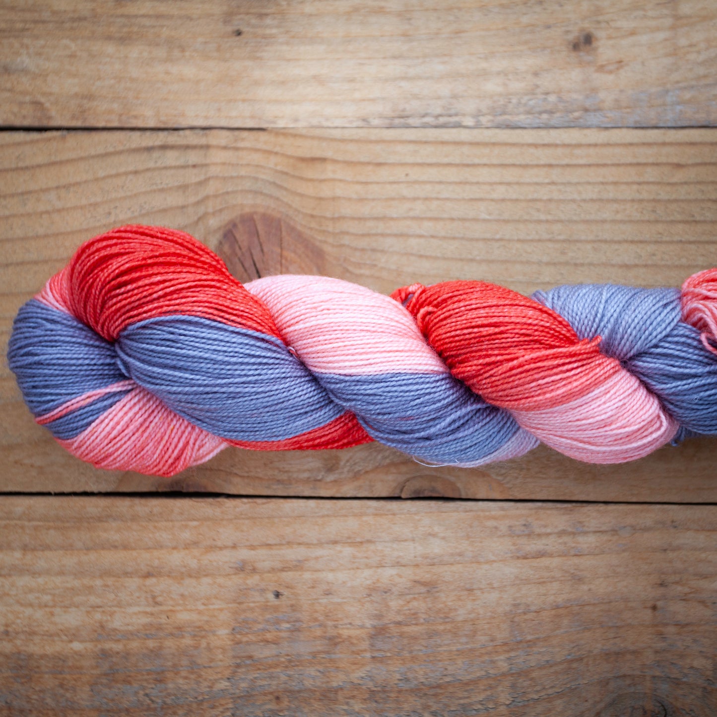 Superwash Bluefaced Leicester (BFL)/Nylon High Twist 4ply hand dyed yarn - sock weight - Ready to Ship