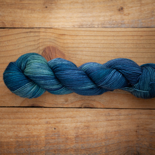 Superwash Bluefaced Leicester (BFL)/Nylon High Twist 4ply hand dyed yarn - sock weight - Ready to Ship