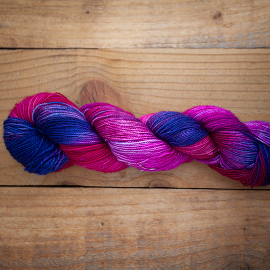 Superwash Bluefaced Leicester (BFL)/Nylon High Twist 4ply hand dyed yarn - sock weight - Ready to Ship