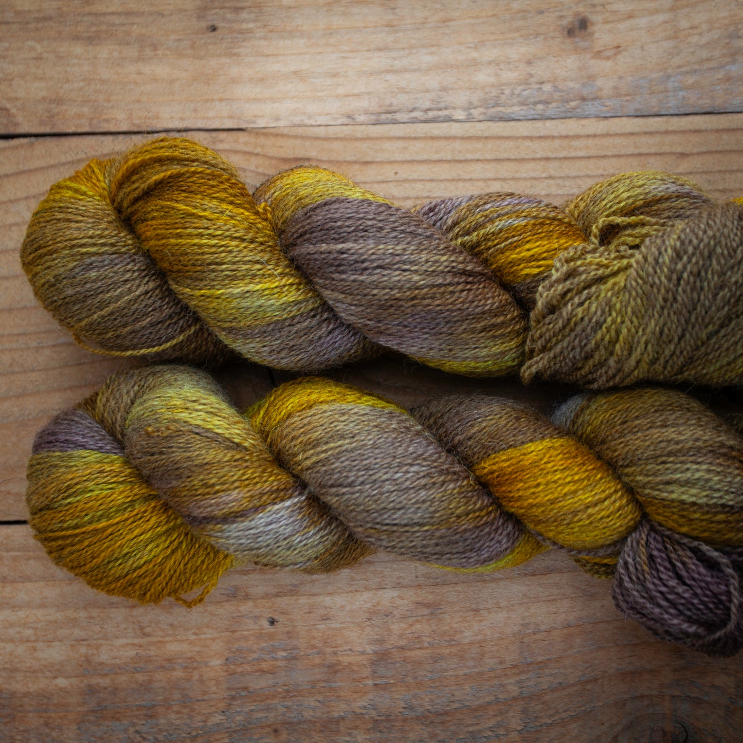 Bluefaced Leicester (BFL)/Mid Brown Masham 4ply hand dyed yarn - Ready to Ship