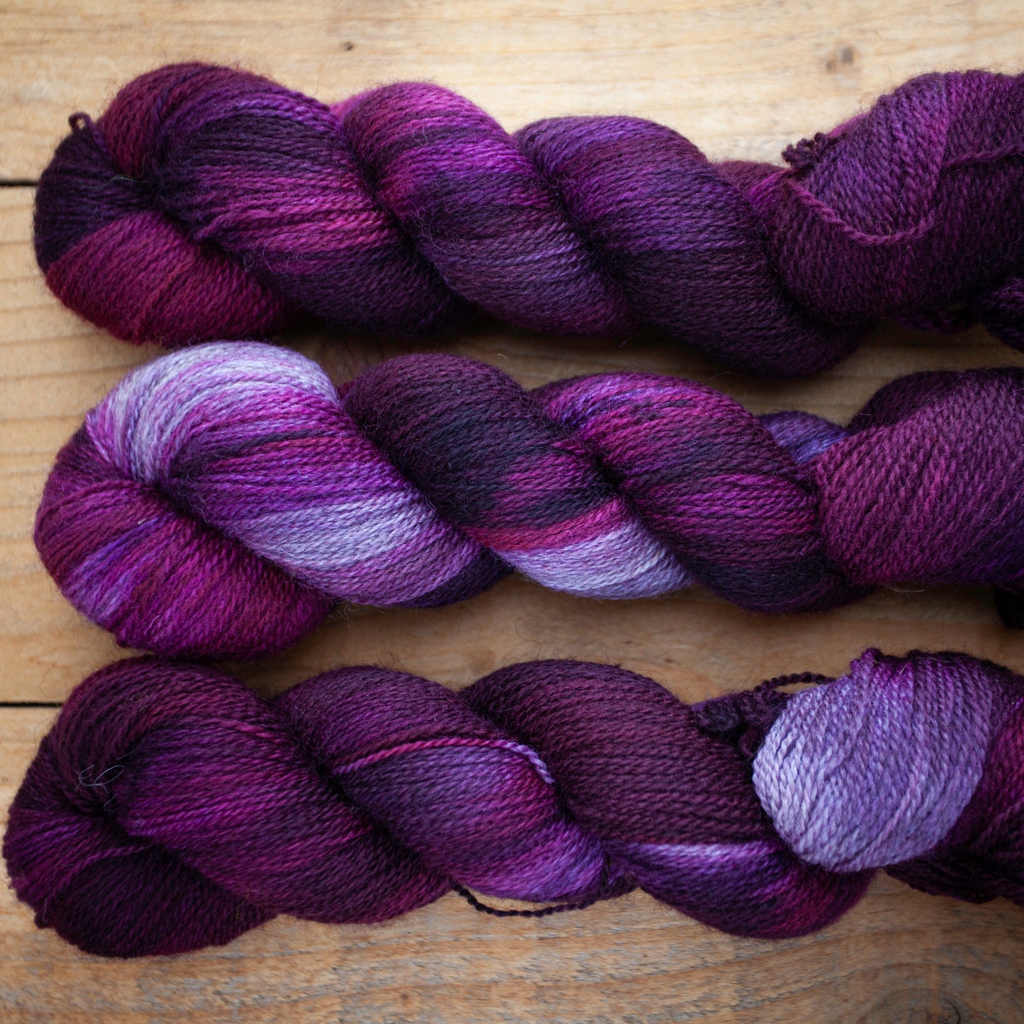 Bluefaced Leicester (BFL)/Mid Brown Masham 4ply hand dyed yarn - Ready to Ship