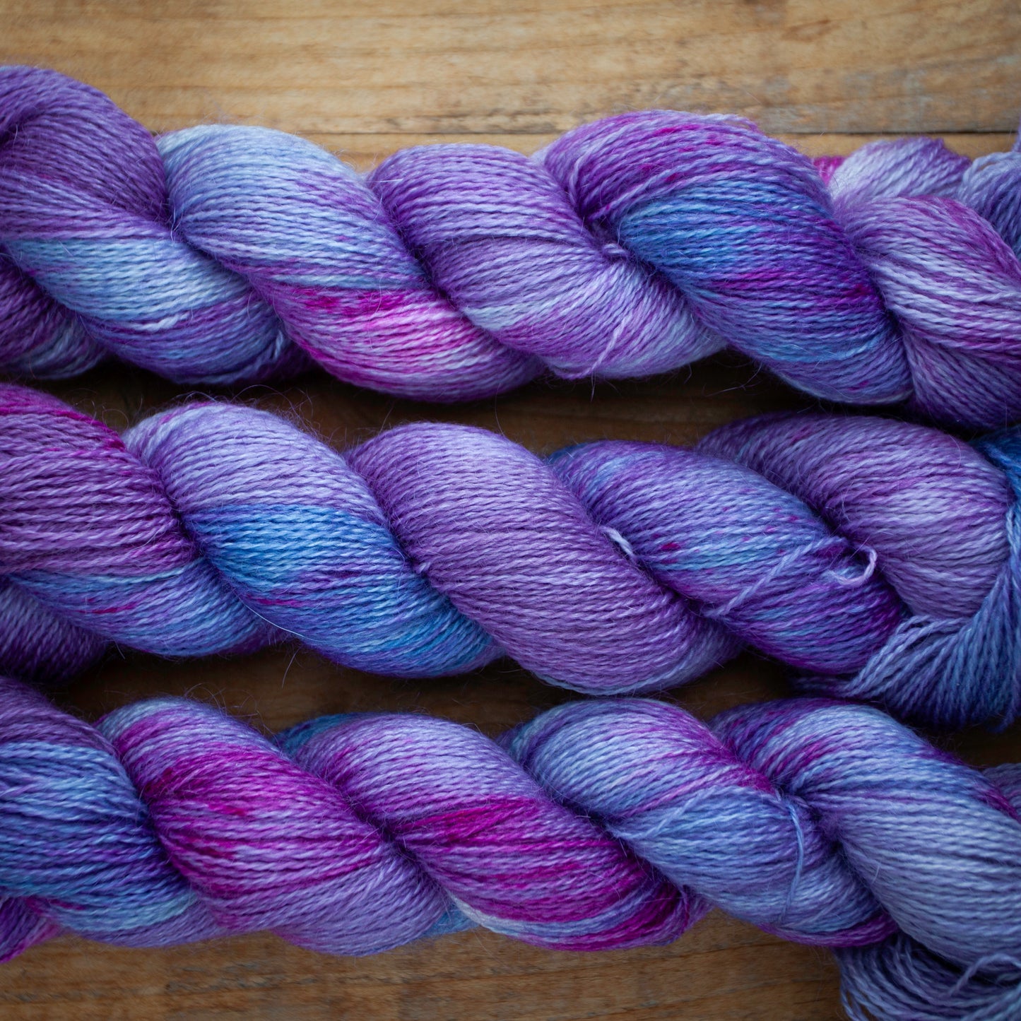 Corriedale Mohair 4ply hand dyed yarn - Ready to Ship