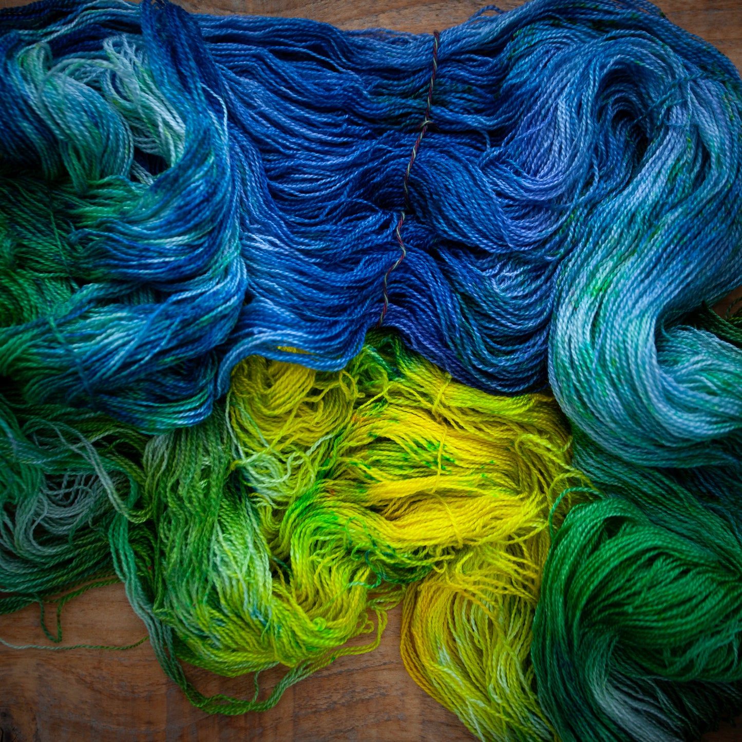 Superwash Bluefaced Leicester (BFL)/Silk - lace weight - hand dyed yarn - Ready to Ship