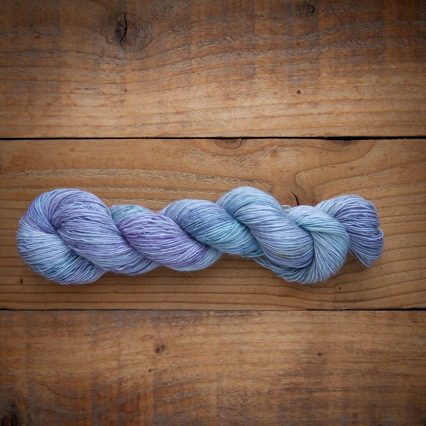 Superwash Merino / Linen single ply - hand dyed yarn - Ready to Ship