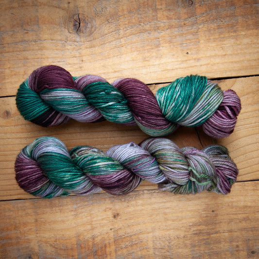 100% Superwash Merino - DK weight - hand dyed yarn - Ready to Ship