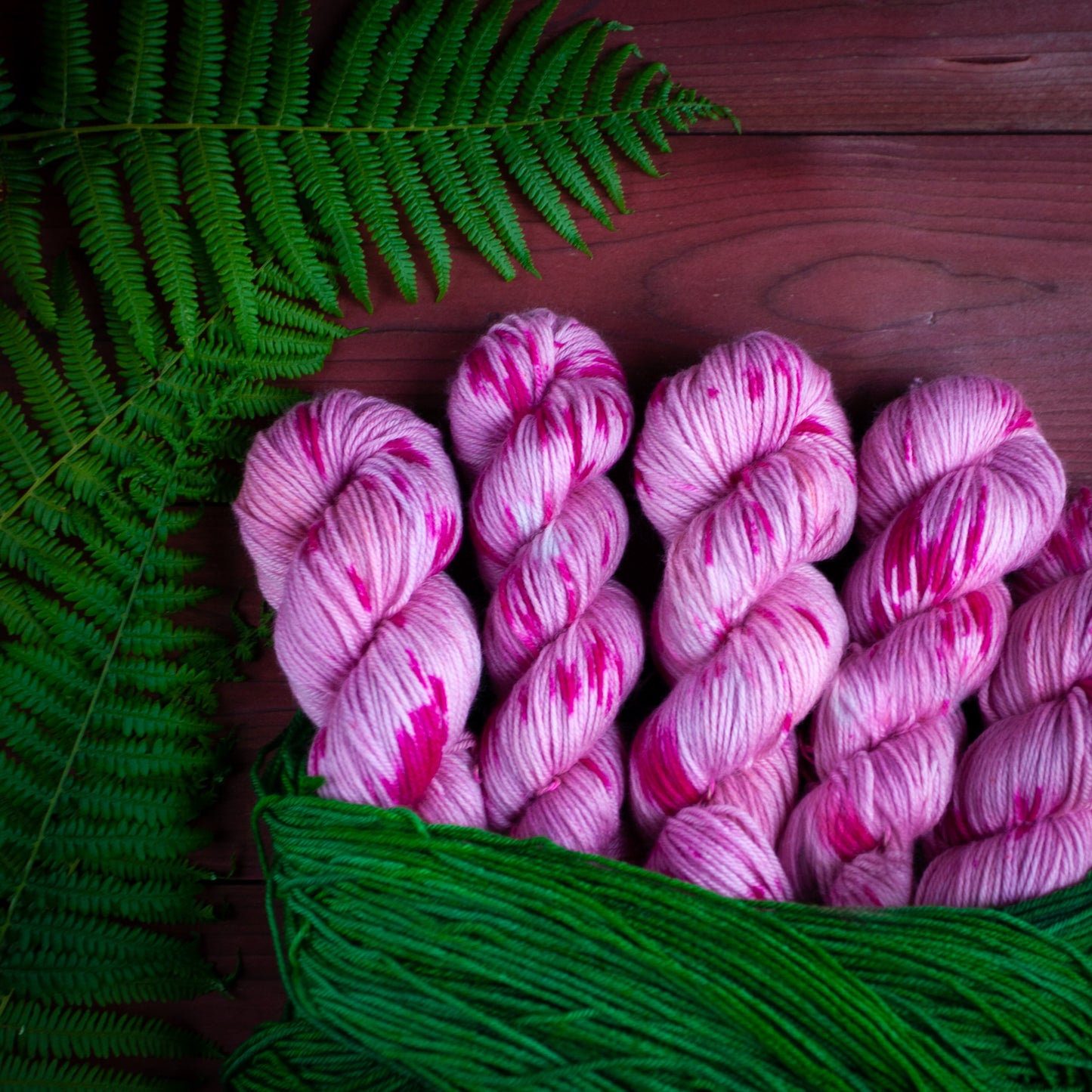 "Peony Blush" - hand dyed yarn