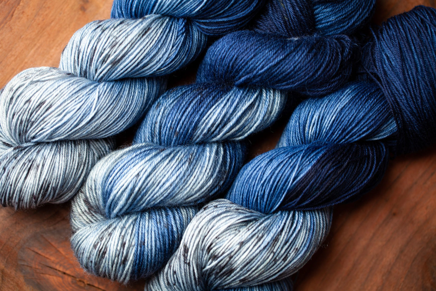 "Swifts in the Sky" - hand dyed yarn