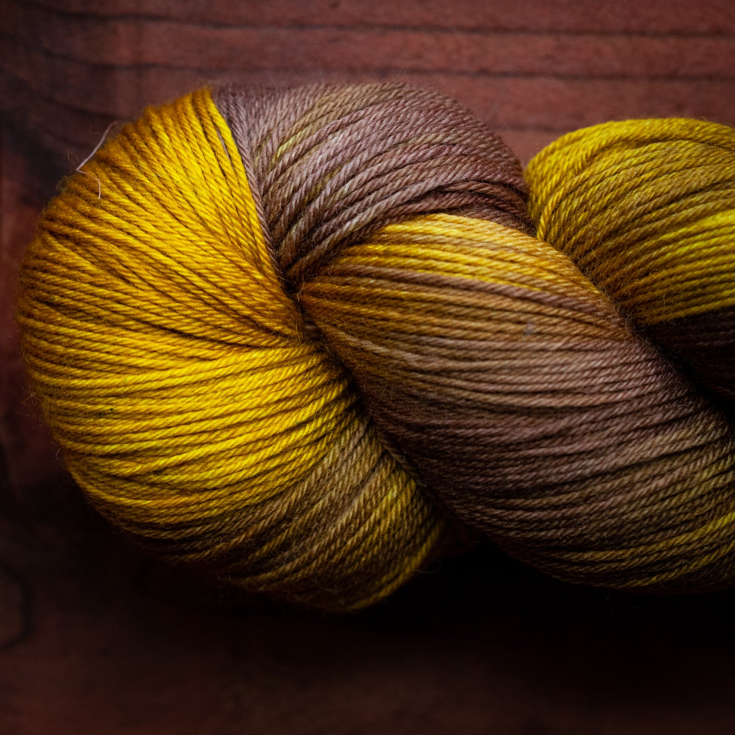 "Caramel Fudge" - hand dyed yarn