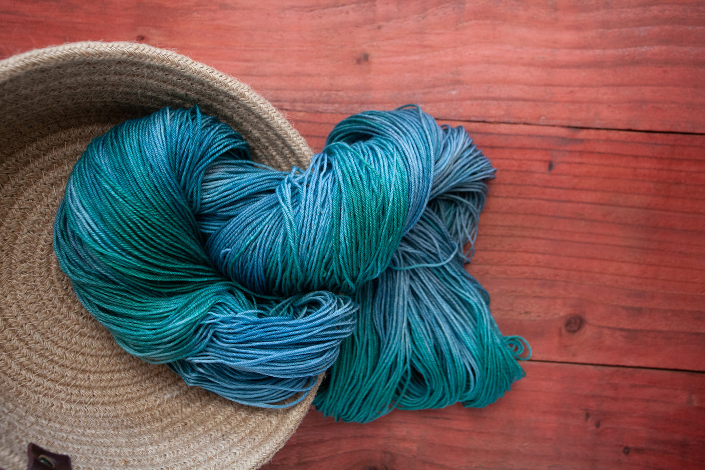 "Coastal Living" - hand dyed yarn