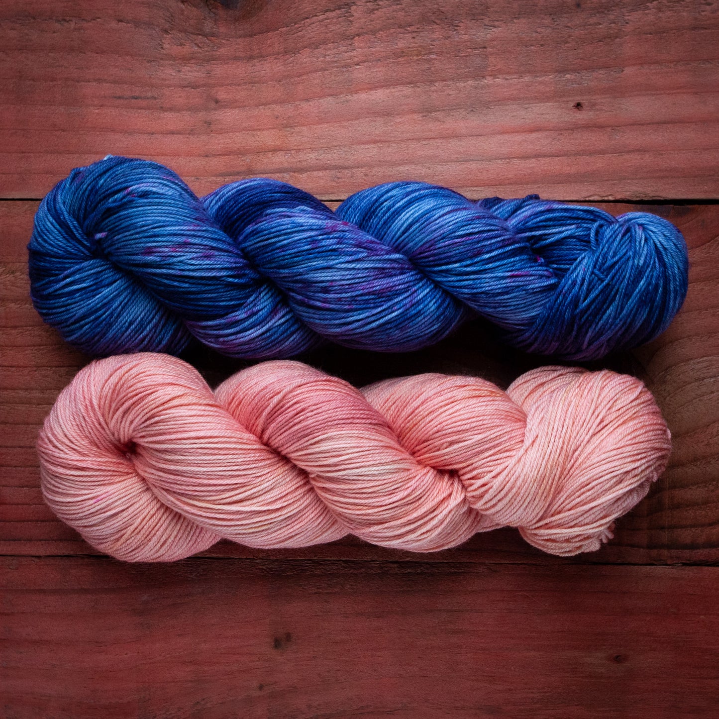 Yarn set "Blueberry fields" and "Sakura"