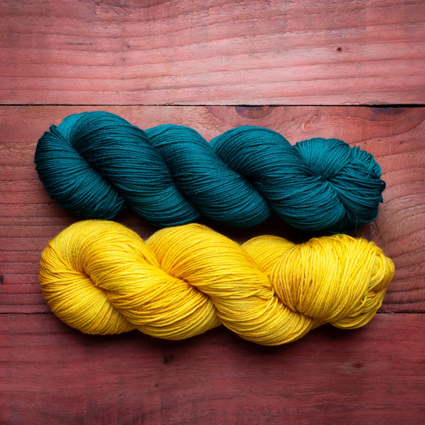 "Emerald Vines" - hand dyed yarn