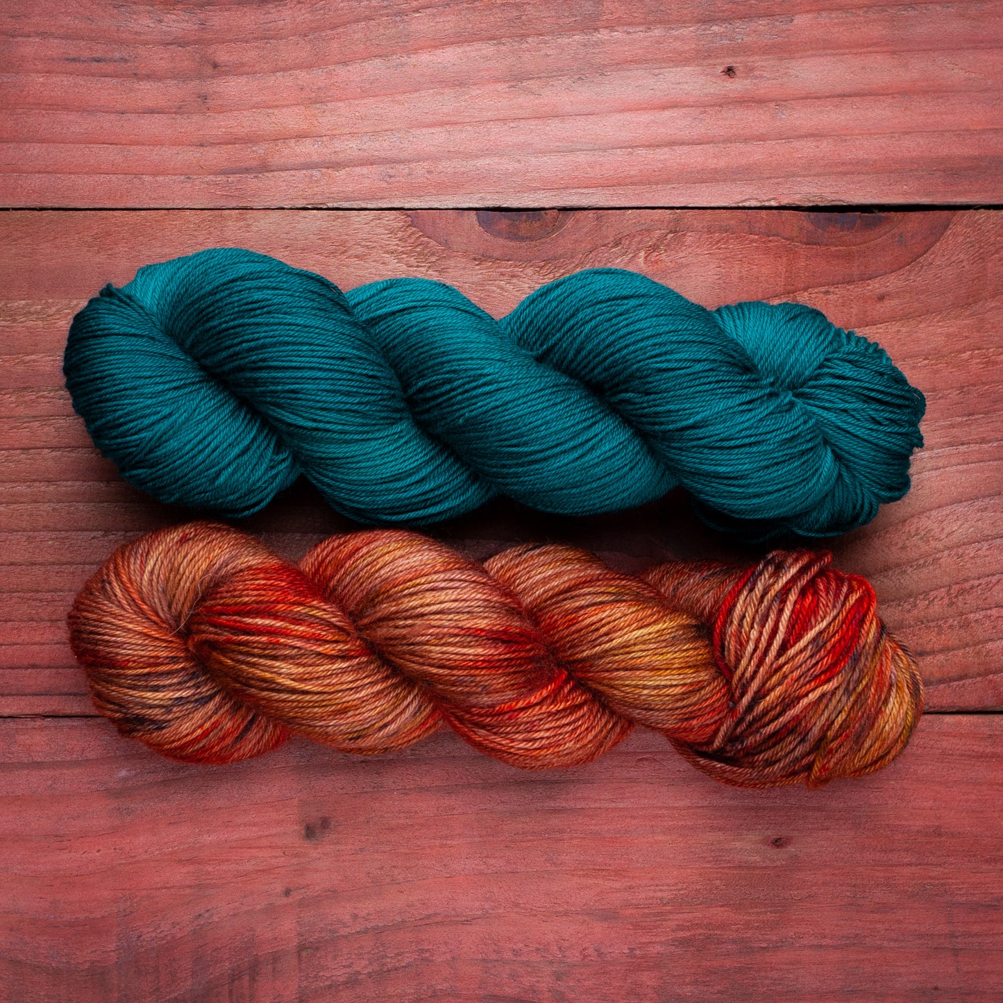 "Emerald Vines" - hand dyed yarn