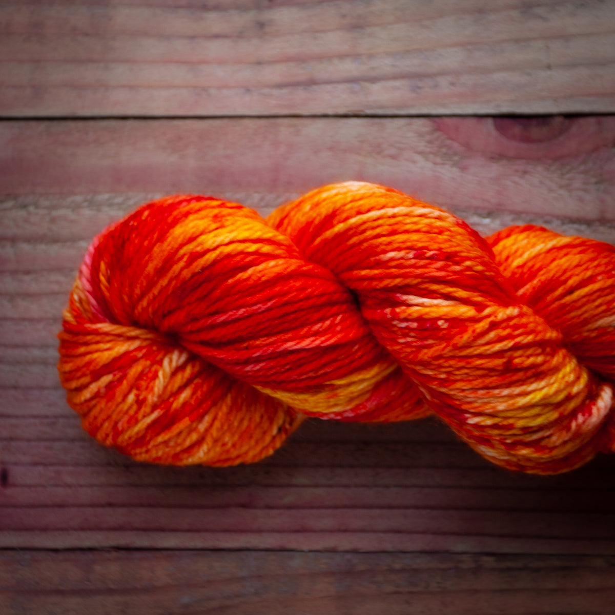 "Fire Sparks" - hand dyed yarn