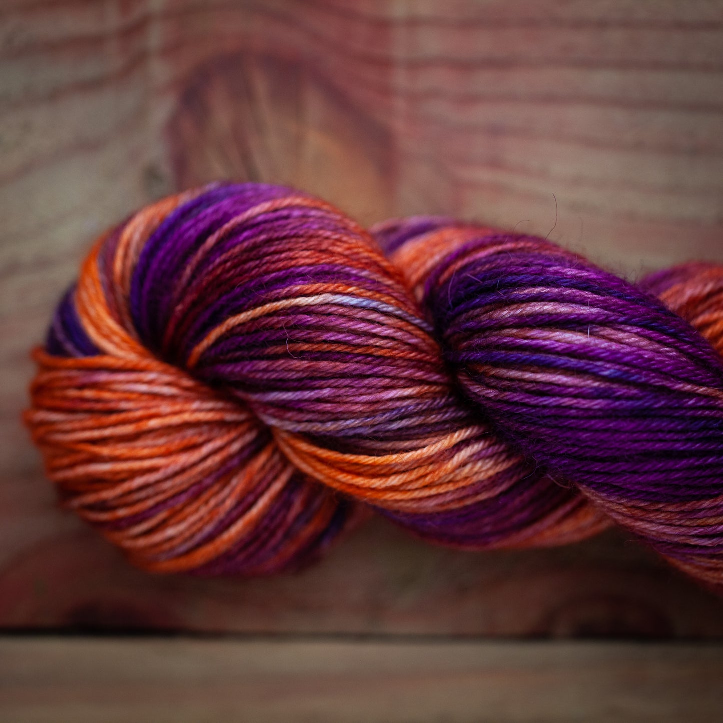 "Twisted candy" - hand dyed yarn