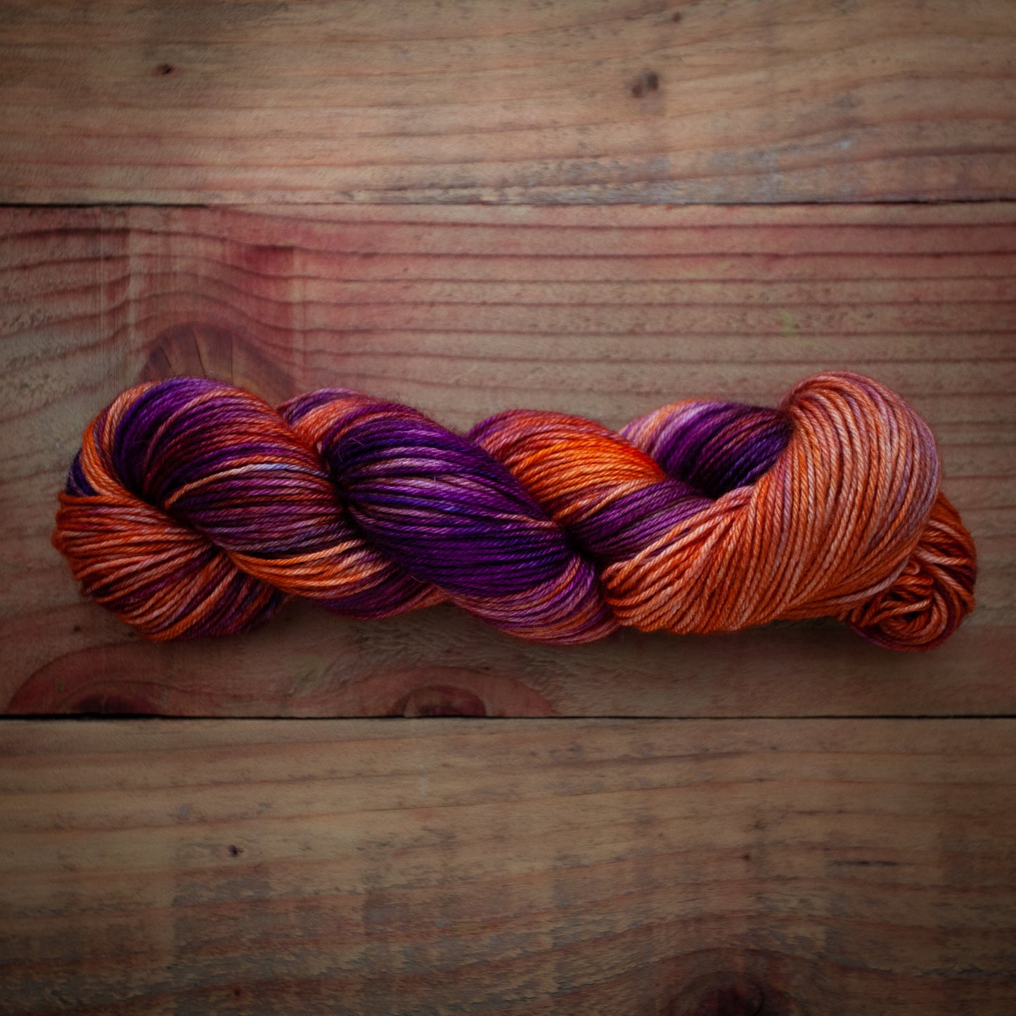 "Twisted candy" - hand dyed yarn