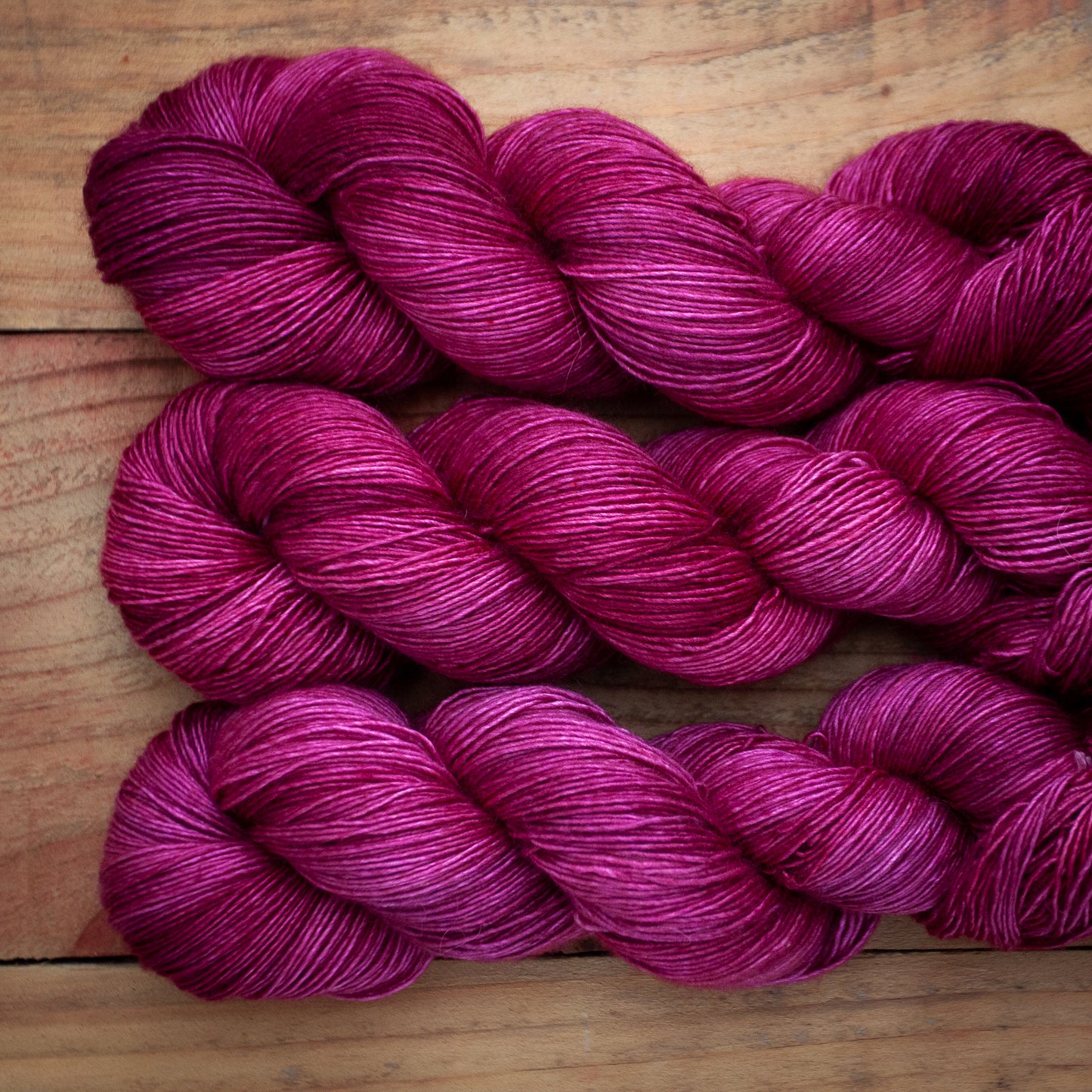 "Very Berry Crush" - hand dyed yarn