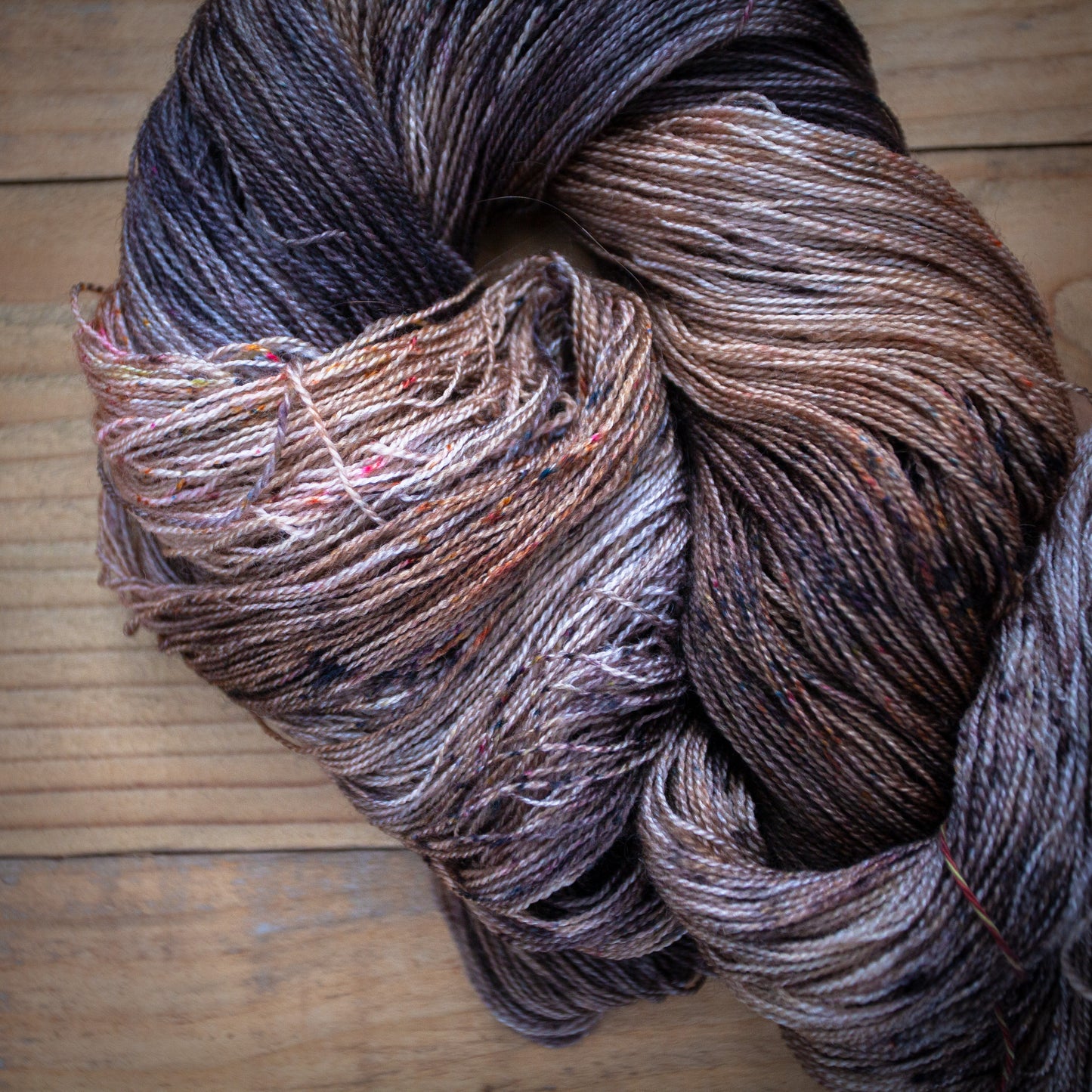 "Coffee Flavoured" - hand dyed yarn