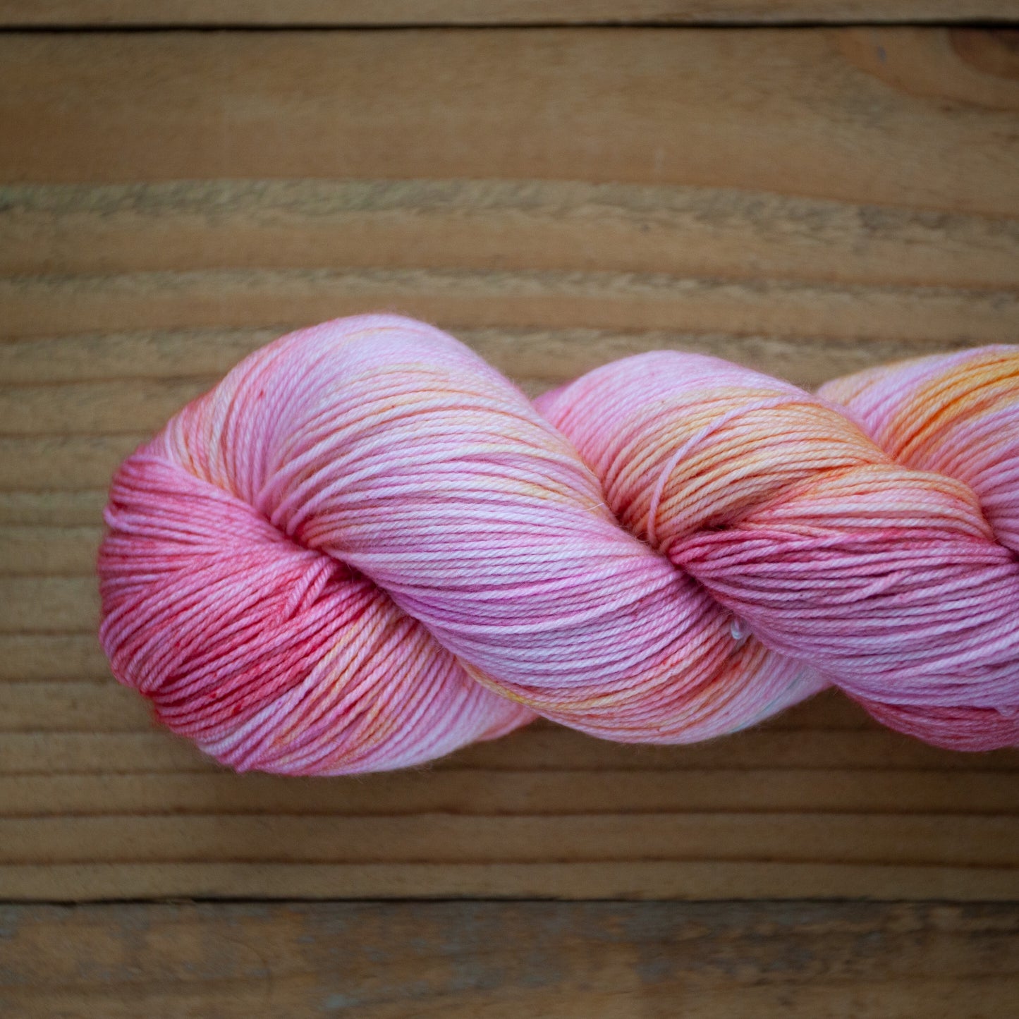 “Spring petals" - hand dyed yarn