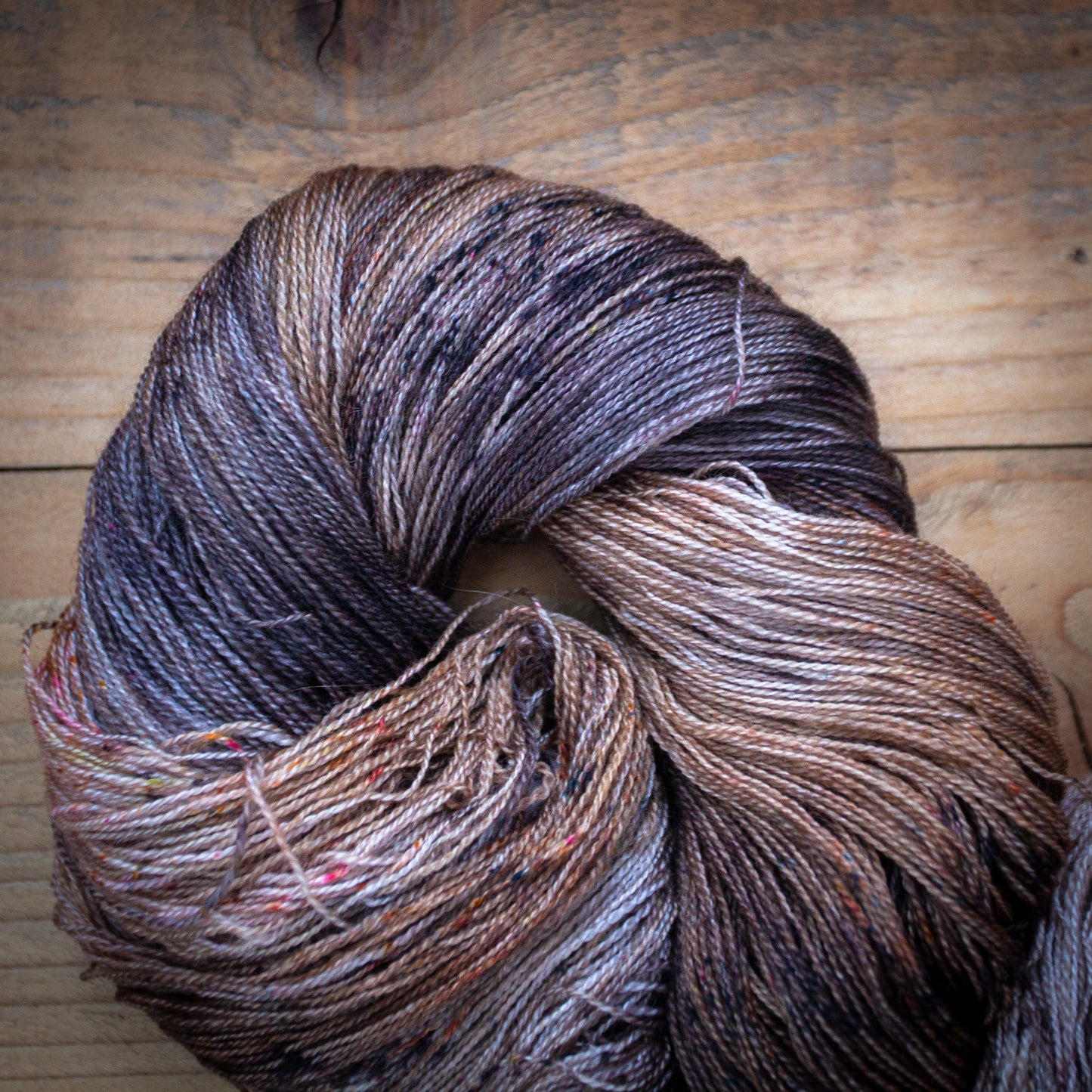 "Coffee Flavoured" - hand dyed yarn